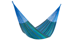 Mayan Legacy Queen Size Cotton Mexican Hammock in Caribe Colour