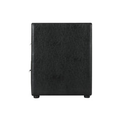 Artiss PVC Leather Bedside Table - Black