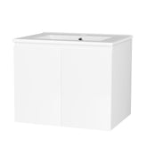 Cefito Vanity Unit Ceramic Basin Cabinet Storage Bathroom Wall Mounted 600mm White