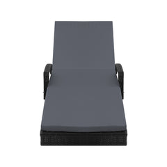 Gardeon Outdoor Sun Lounge - Black