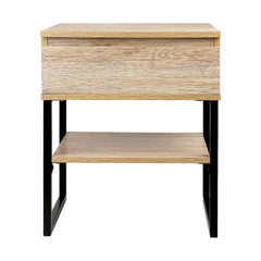 Artiss Chest Style Metal Bedside Table