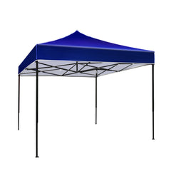 Instahut Gazebo Pop Up Marquee 3x3 Outdoor Tent Folding Wedding Gazebos Blue