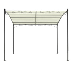 Instahut Gazebo 3m Party Marquee Outdoor Wedding Tent Iron Art Canopy Beige