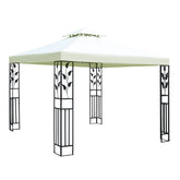 Instahut Gazebo 3x3m Party Marquee Outdoor Wedding Event Tent Iron Art Canopy White