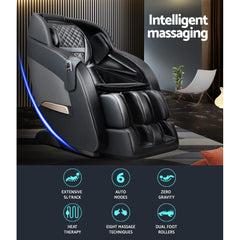 Livemor Electric Massage Chair Zero Gravity Recliner Shiatsu Heating Massager