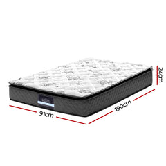 Giselle Bedding Rocco Bonnell Spring Mattress 24cm Thick Single.