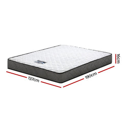 Giselle Bedding Alzbeta Bonnell Spring Mattress 16cm Thick Double.