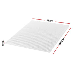 Giselle Bedding Mattress Topper Egg Crate Foam Toppers Bed Protector Underlay D
