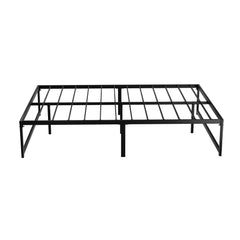 Artiss Bed Frame Metal Platform Double Size Bed Base Mattress Black TINO