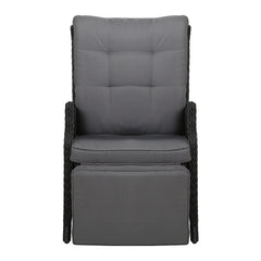 Gardeon Recliner Chair Sun lounge Setting Outdoor Furniture Patio Wicker Sofa