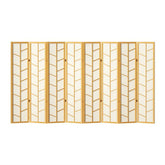 Artiss Room Divider Screen Privacy Wood Dividers Stand 8 Panel Archer Natural