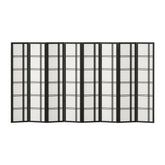 Artiss Room Divider Screen Privacy Wood Dividers Stand 8 Panel Nova Black
