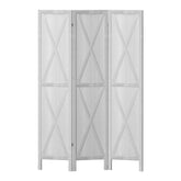 Artiss Silon Room Divider Screen Privacy Wood Dividers Stand 3 Panel White
