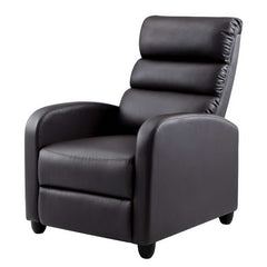 Artiss Luxury Recliner Chair Chairs Lounge Armchair Sofa Leather Cover Brown.