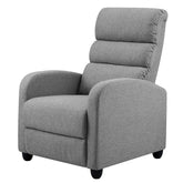 Artiss Luxury Recliner Chair Chairs Lounge Armchair Sofa Fabric Cover Grey.