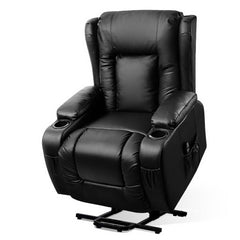 Artiss Electric Recliner Chair Lift Heated Massage Chairs Lounge Sofa Leather.