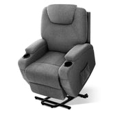 Artiss Electric Massage Chair Recliner Sofa Lift Motor Armchair Heating Fabric.