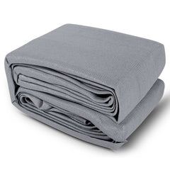 Instahut Sun Shade Sail Cloth Shadecloth Outdoor Canopy Square 280gsm 6x6m