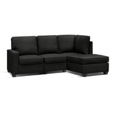 Artiss Sofa Lounge Set 4 Seater Modular Chaise Chair Couch Fabric Dark Grey.