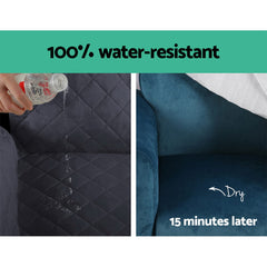 Artiss Sofa Cover Quilted Couch Covers 100% Water Resistant 3 Seater Dark Grey.