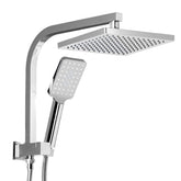 Cefito WELS 8'' Rain Shower Head Set Square Handheld High Pressure Wall Chrome