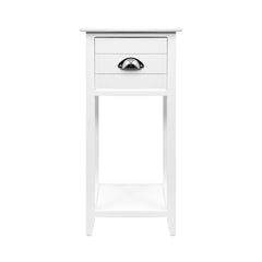 Artiss Bedside Table Nightstand Drawer Storage Cabinet Lamp Side Shelf White