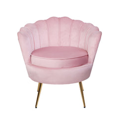 Artiss Armchair Lounge Chair Accent Armchairs Retro Single Sofa Velvet Pink.