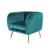 Artiss Armchair Lounge Sofa Arm Chair Accent Chairs Armchairs Couch Velvet Green.