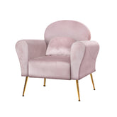 Artiss Armchair Lounge Chair Accent Armchairs Chairs Sofa Pink Velvet Cushion.