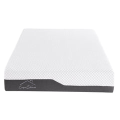 Casa Decor Memory Foam Luxe Hybrid Mattress Cool Gel 25cm Depth Medium Firm - Single - White Charcoal Grey