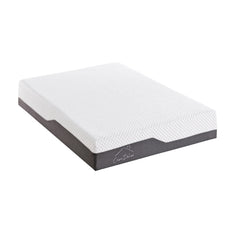 Casa Decor Memory Foam Luxe Hybrid Mattress Cool Gel 25cm Depth Medium Firm - Single - White Charcoal Grey