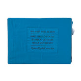 Balmain 1000 Thread Count Hotel Grade Bamboo Cotton Quilt Cover Pillowcases Set - Queen - Mineral Blue