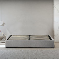 Milano Decor Terrell Gas Lift Storage Bed Base Light Grey - Double