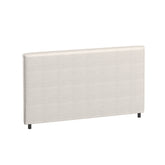 Milano Decor Gia Boucle Bedhead Headboard Upholstered Luxury Cushioned White - Queen - White