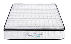 Ergopedic Mattress 5 Zone Latex Pocket Spring Mattress In A Box 30cm - King Single - White Grey Black