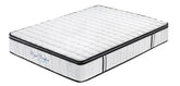 Ergopedic Mattress 5 Zone Latex Pocket Spring Mattress In A Box 30cm - Double - White Grey Black