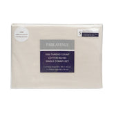 Park Avenue 1000TC Cotton Blend Sheet & Pillowcases Set Hotel Quality Bedding - Single - Pebble