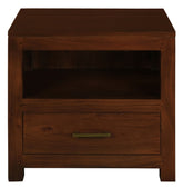 Paris 1 Drawer Lamp Table (Mahogany)