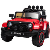 ROVO KIDS Electric Ride On 12V 4WD Jeep Inspired Car Boys Toy Battery Red