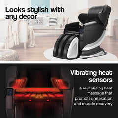 FORTIA Electric Massage Chair Full Body Reclining Zero Gravity Recliner Back Kneading Massager