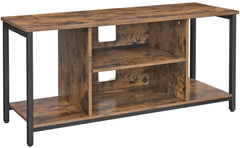 VASAGLE TV Cabinet TV Console Unit with Open Storage TV Stand with Shelving Rustic Brown LTV39BX