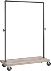 VASAGLE Clothes Rack Single Rail Greige HSR065B02