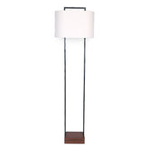 Sarantino Wood Floor Lamp in Cherry Finish