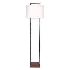 Sarantino Wood Floor Lamp in Cherry Finish