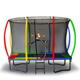 Kahuna 8ft x 11ft Outdoor Rectangular Trampoline With Safety Enclosure