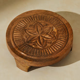 Tree Stripes Lotus Chapati Timber Riser Board