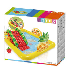 INTEX Fun'N Fruity Inflatable Play Centre Paddling Pool & Water Slide 57158EP