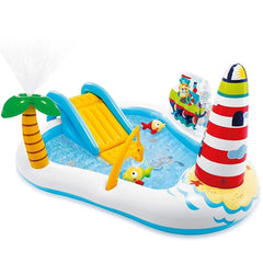 INTEX Fishing Fun Play Center Inflatable Kiddie Pool 57162NP