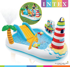 INTEX Fishing Fun Play Center Inflatable Kiddie Pool 57162NP