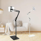 Hands Free Floor Stand Adjustable Bed Clip Holder For Tablet iPad iPhone 170cm White Black White